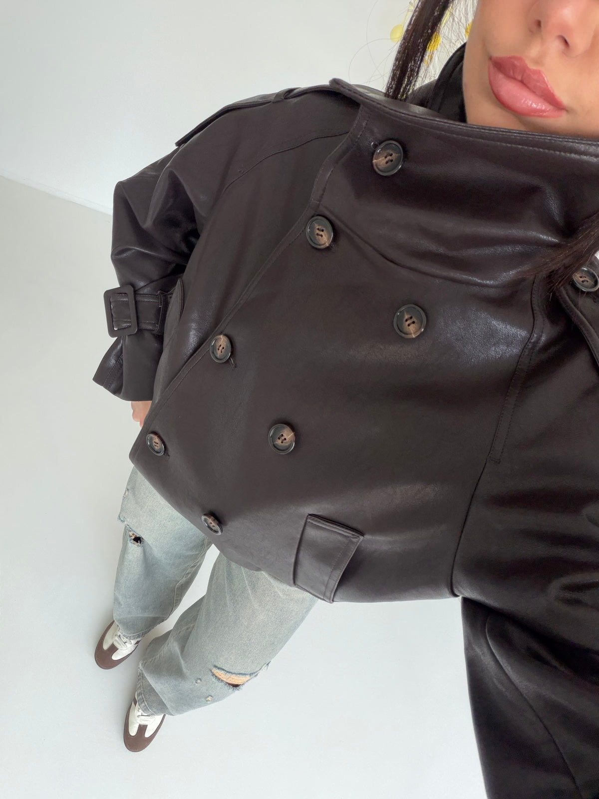 127-TRENCH SORAYA CHOCO