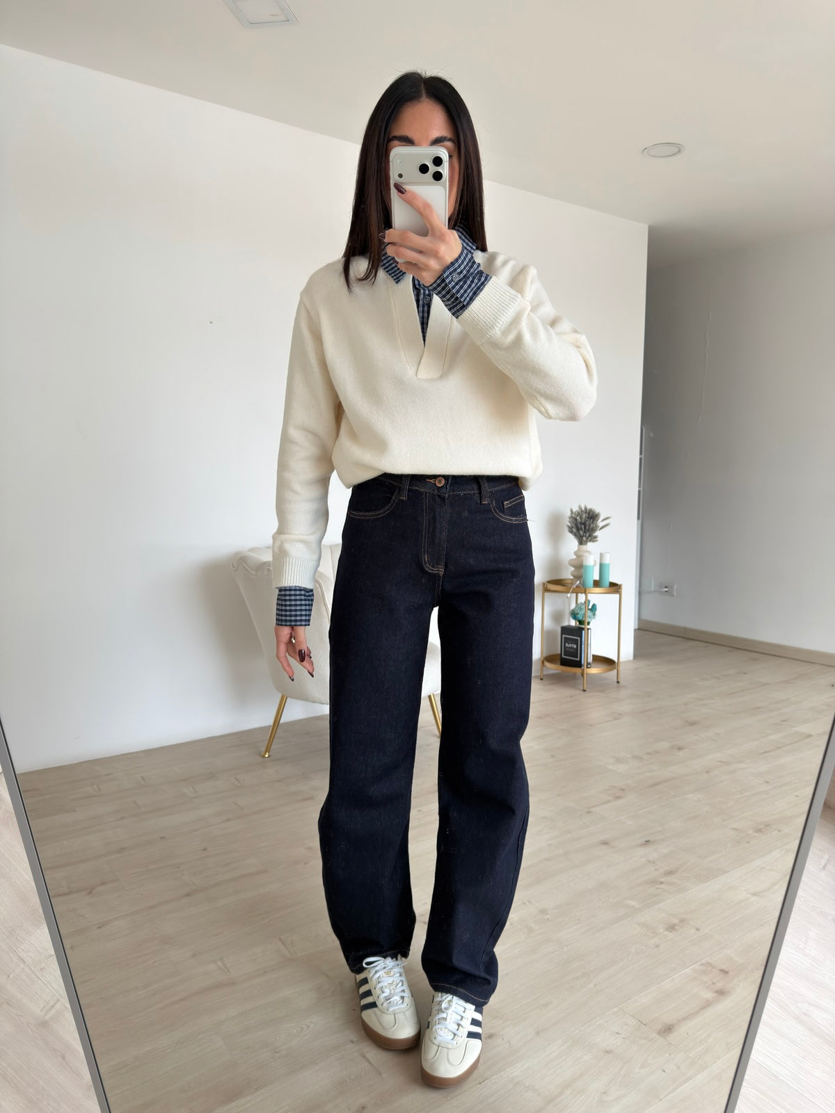 D5798-22-JEANS BARREL BLU DENIM