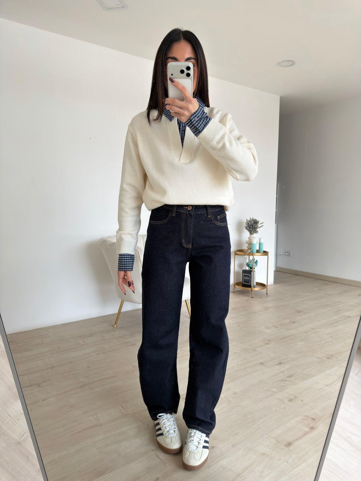 D5798-22-JEANS BARREL BLU DENIM