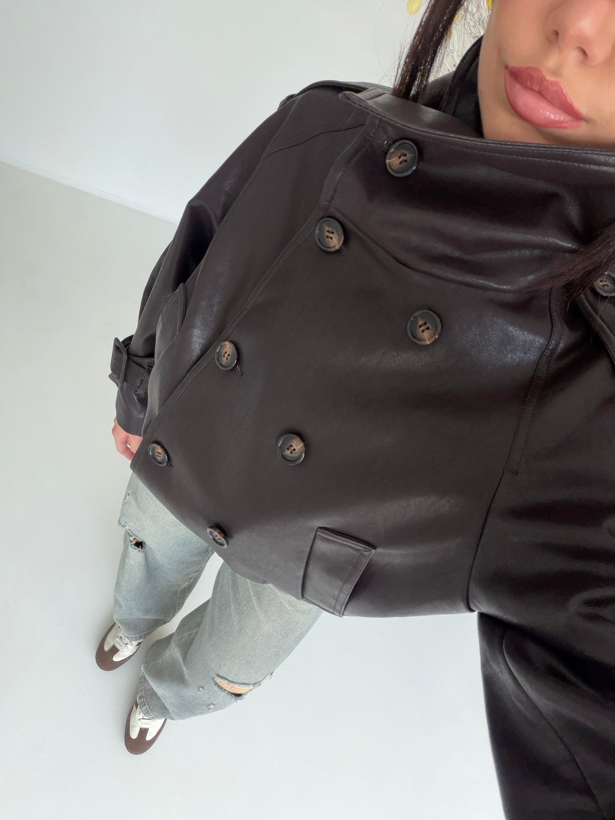 127-TRENCH SORAYA CHOCO