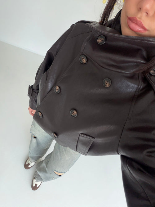 127-TRENCH SORAYA CHOCO