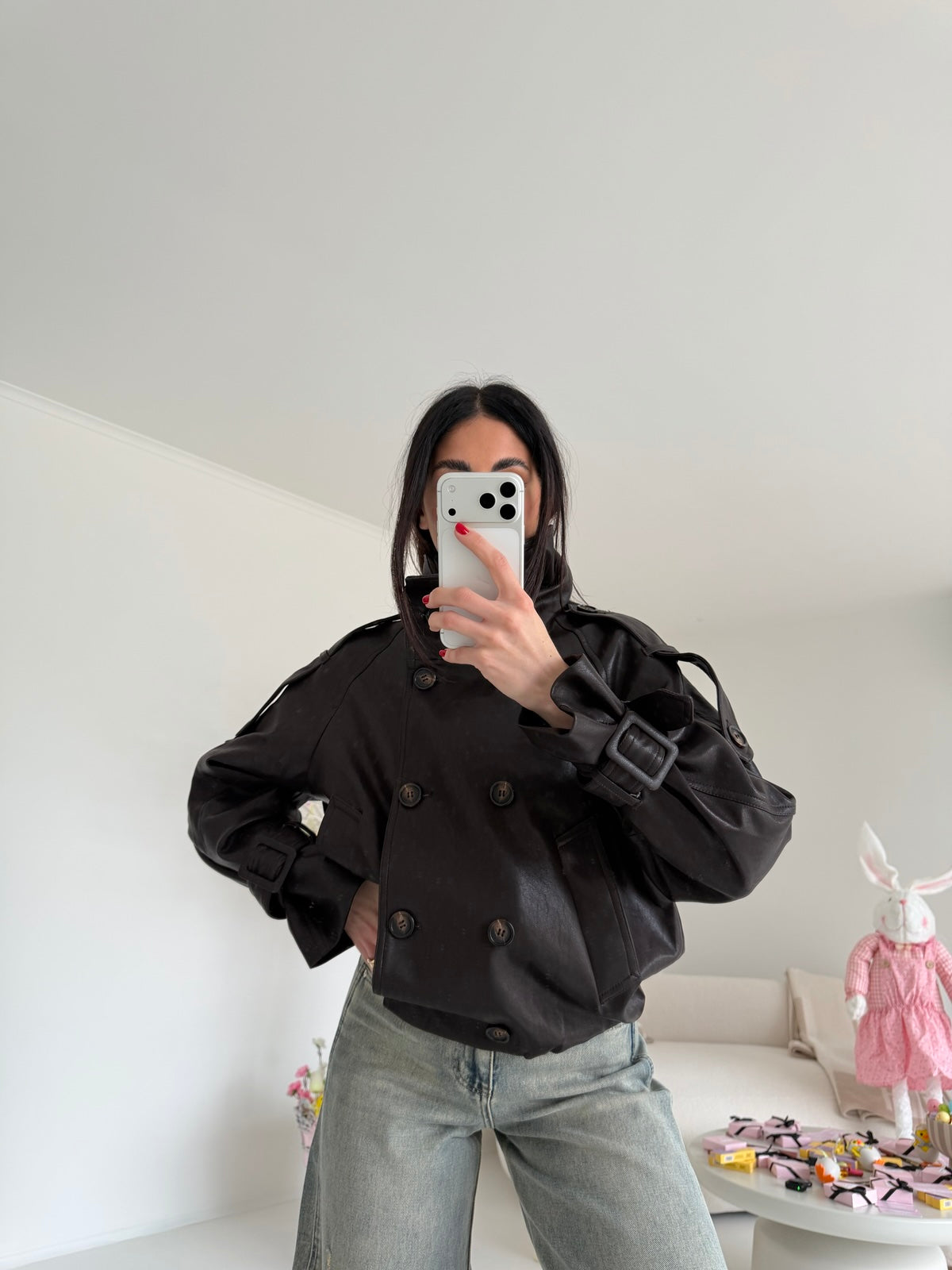 127-TRENCH SORAYA CHOCO