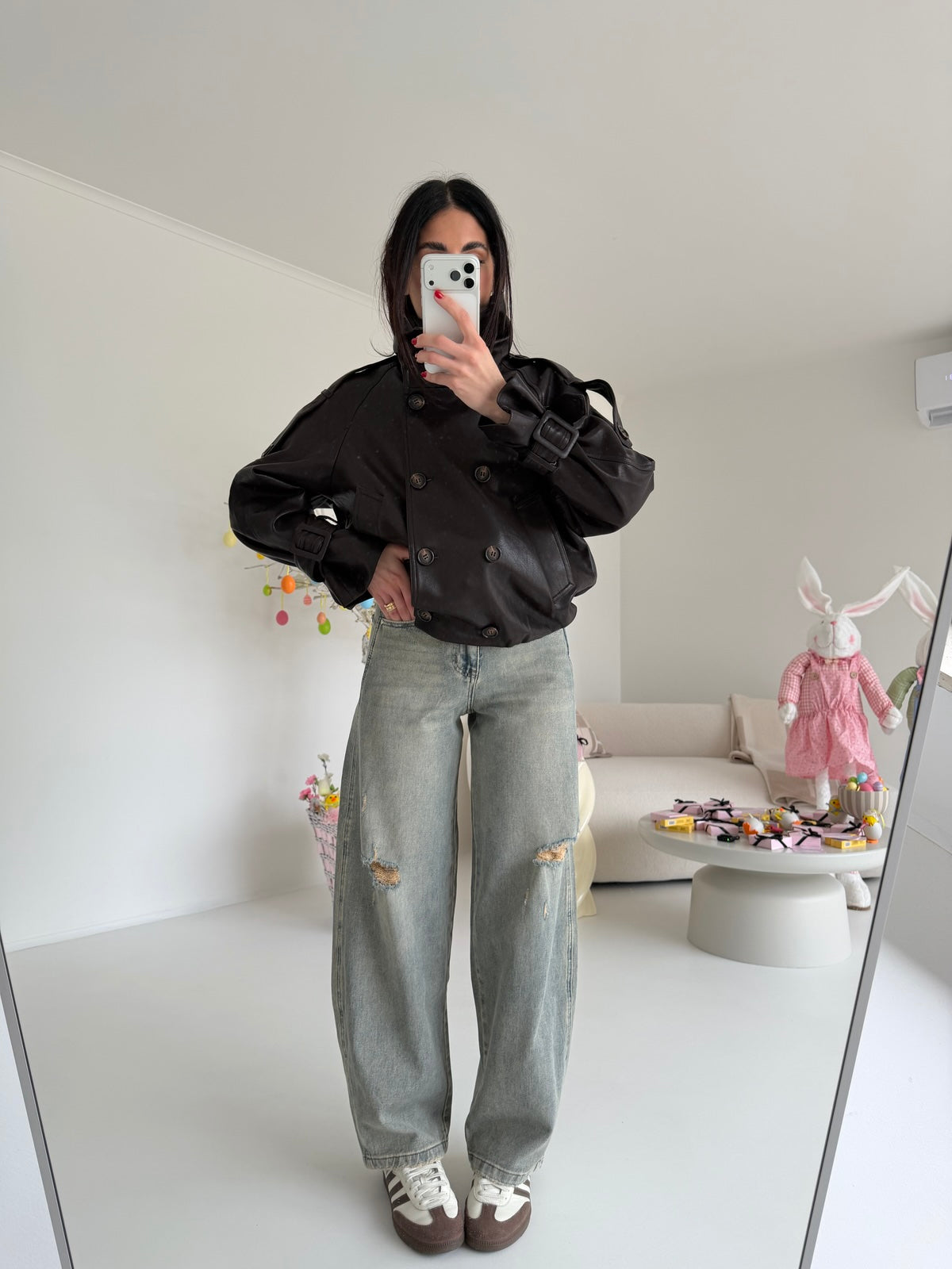 127-TRENCH SORAYA CHOCO