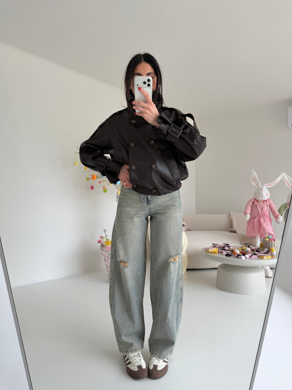 127-TRENCH SORAYA CHOCO