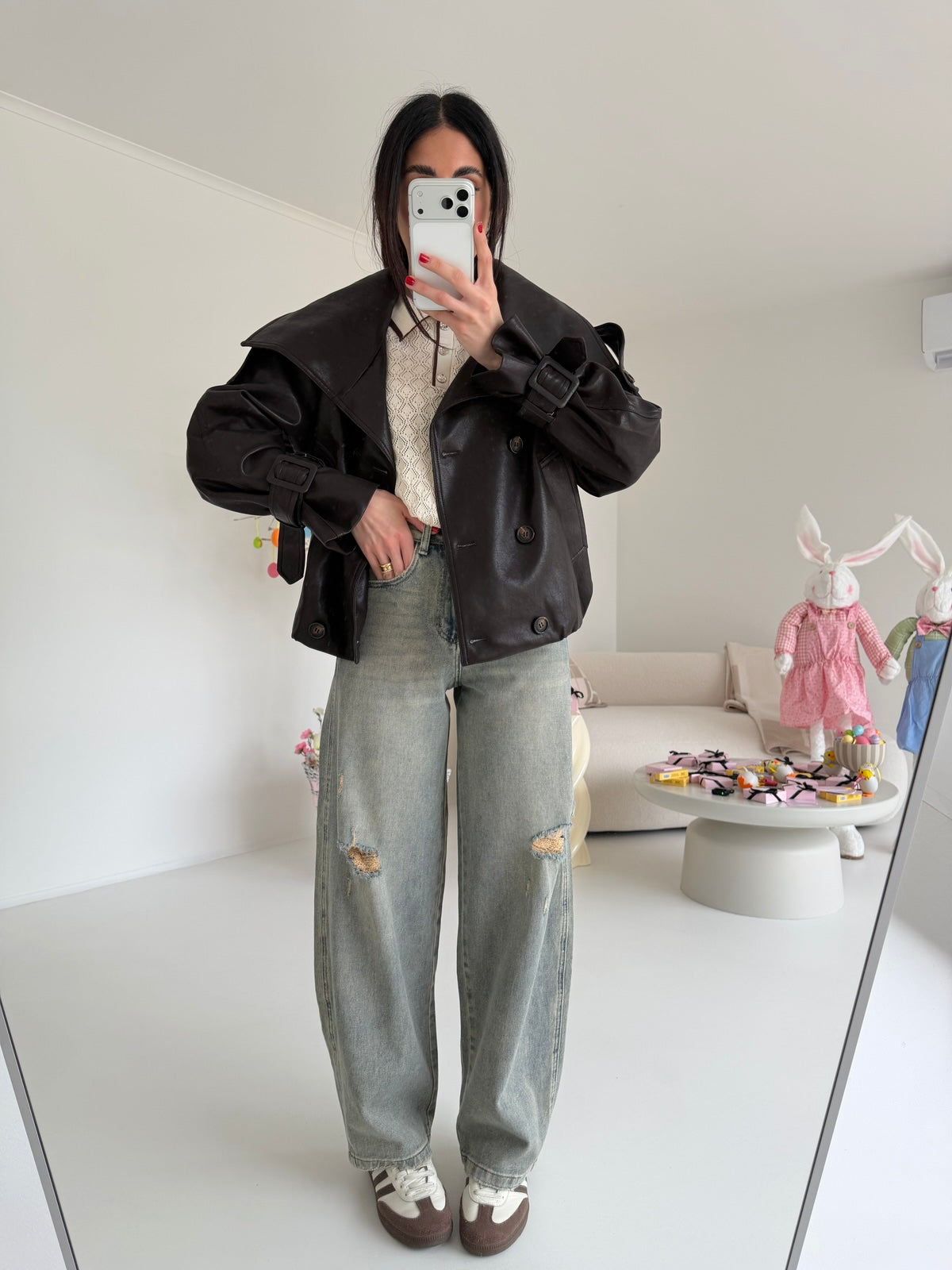 127-TRENCH SORAYA CHOCO