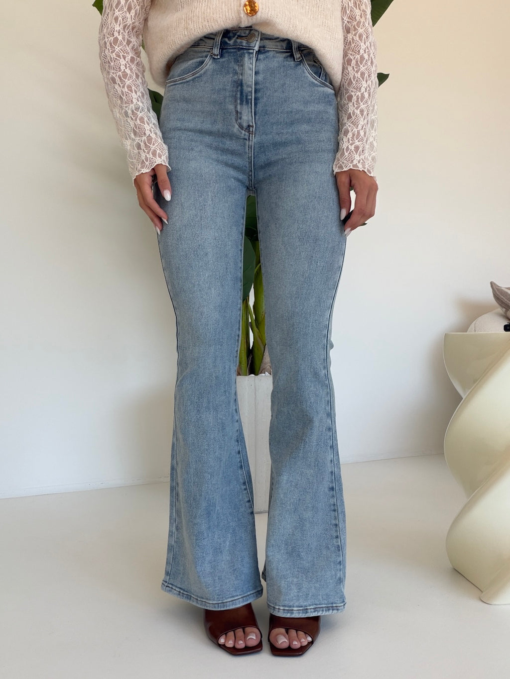 K691-JEANS ZAMPETTA DENIM CHIARO
