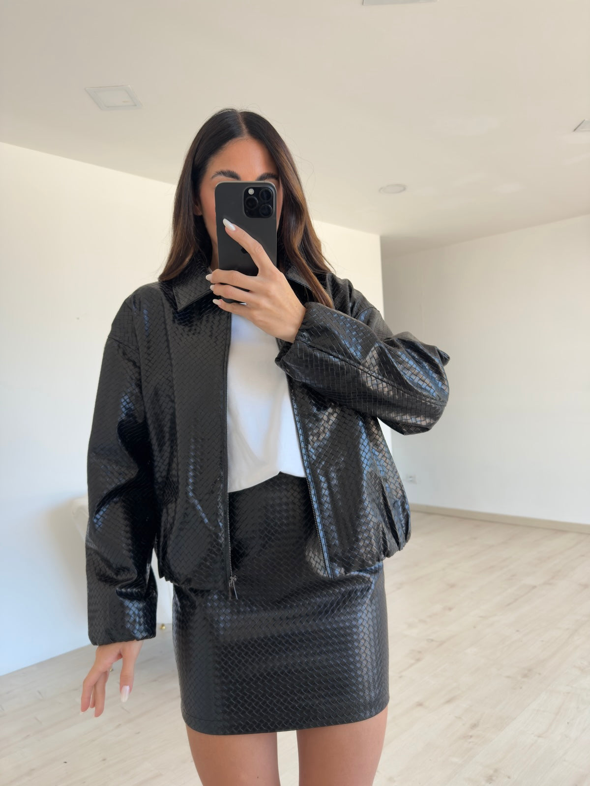 DR8380-BOMBER RUBINO NERO