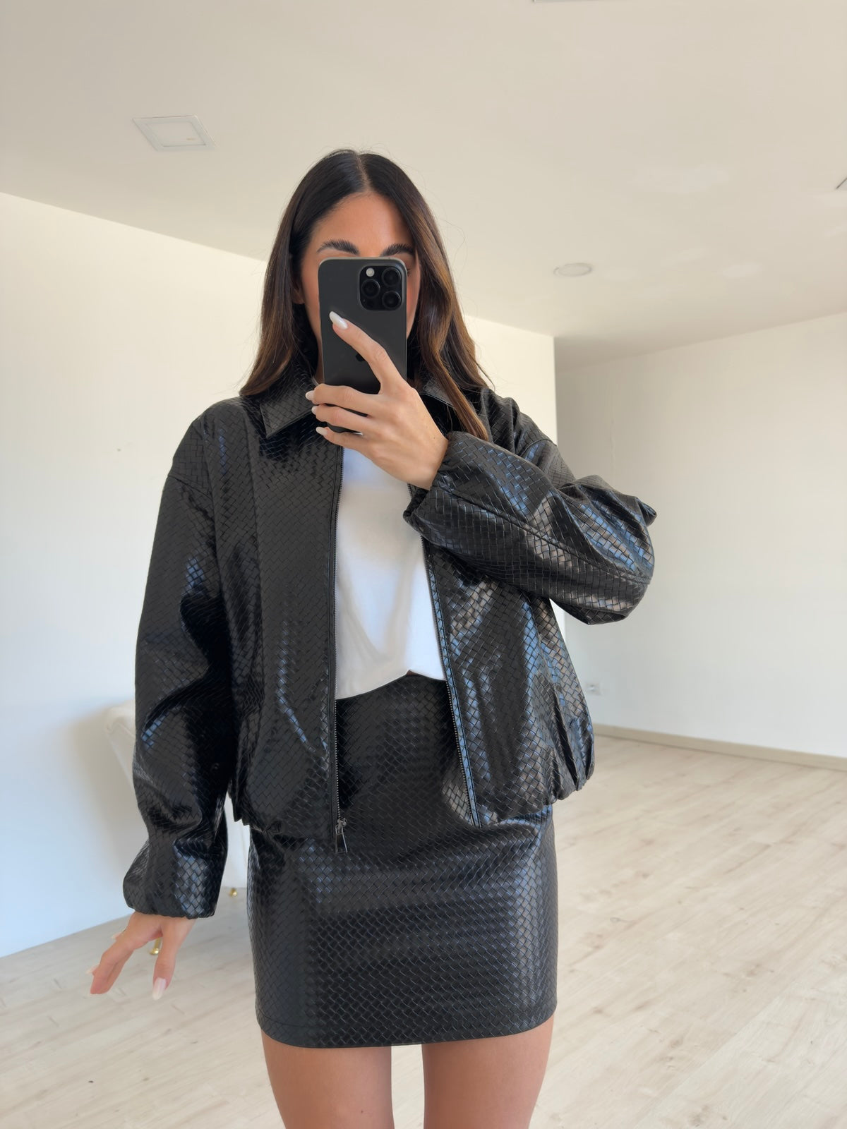 DR8380-BOMBER RUBINO NERO