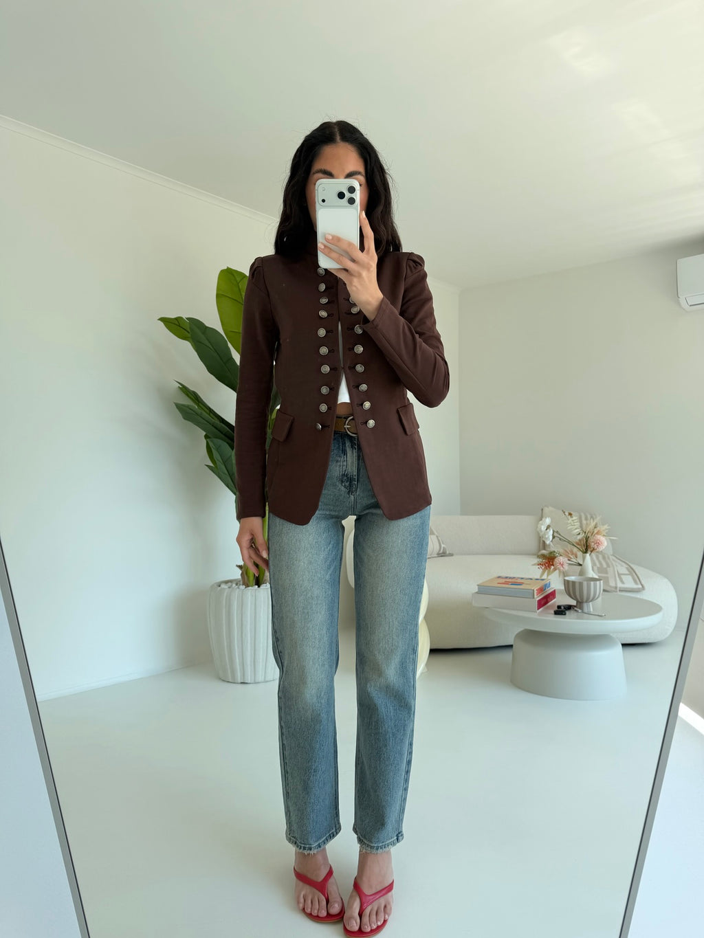J117-BLAZER INFLUENCER CHOCO
