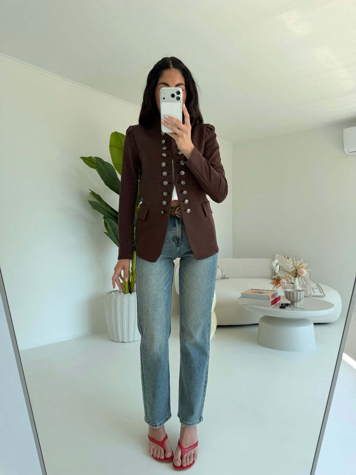 J117-BLAZER INFLUENCER CHOCO