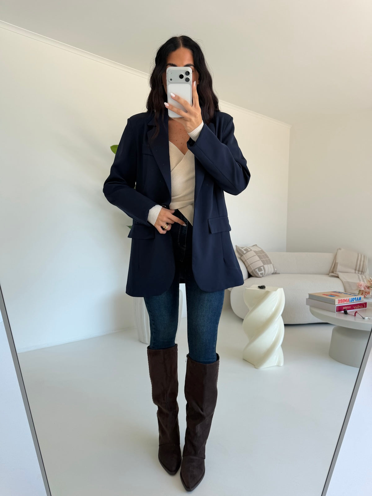 SHW9587-JEANS SKINNY BLU DENIM