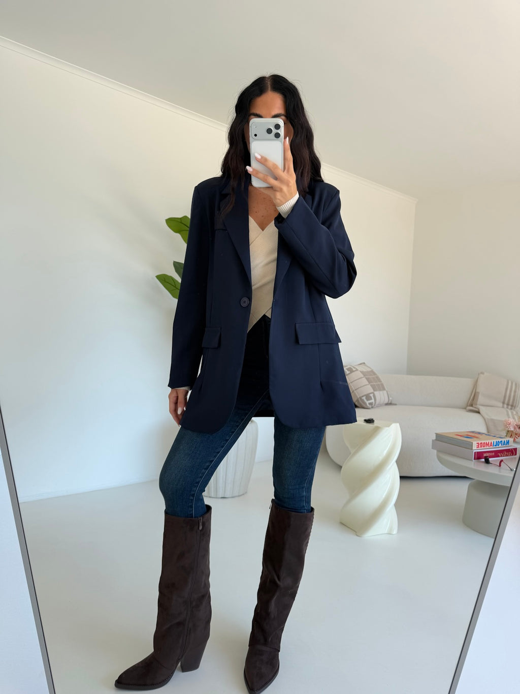 BLAZER OVERSIZE NAVY