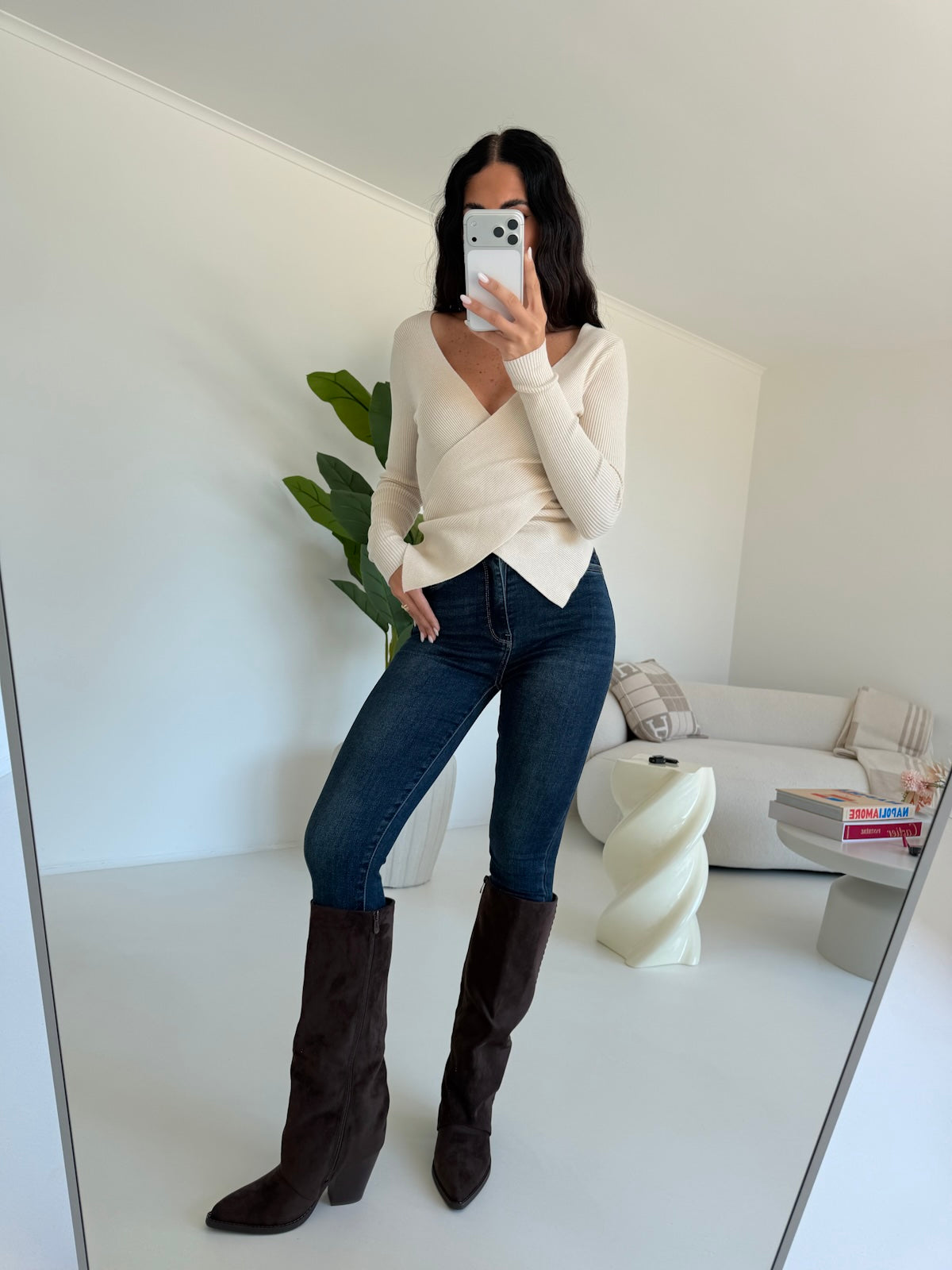 SHW9587-JEANS SKINNY BLU DENIM