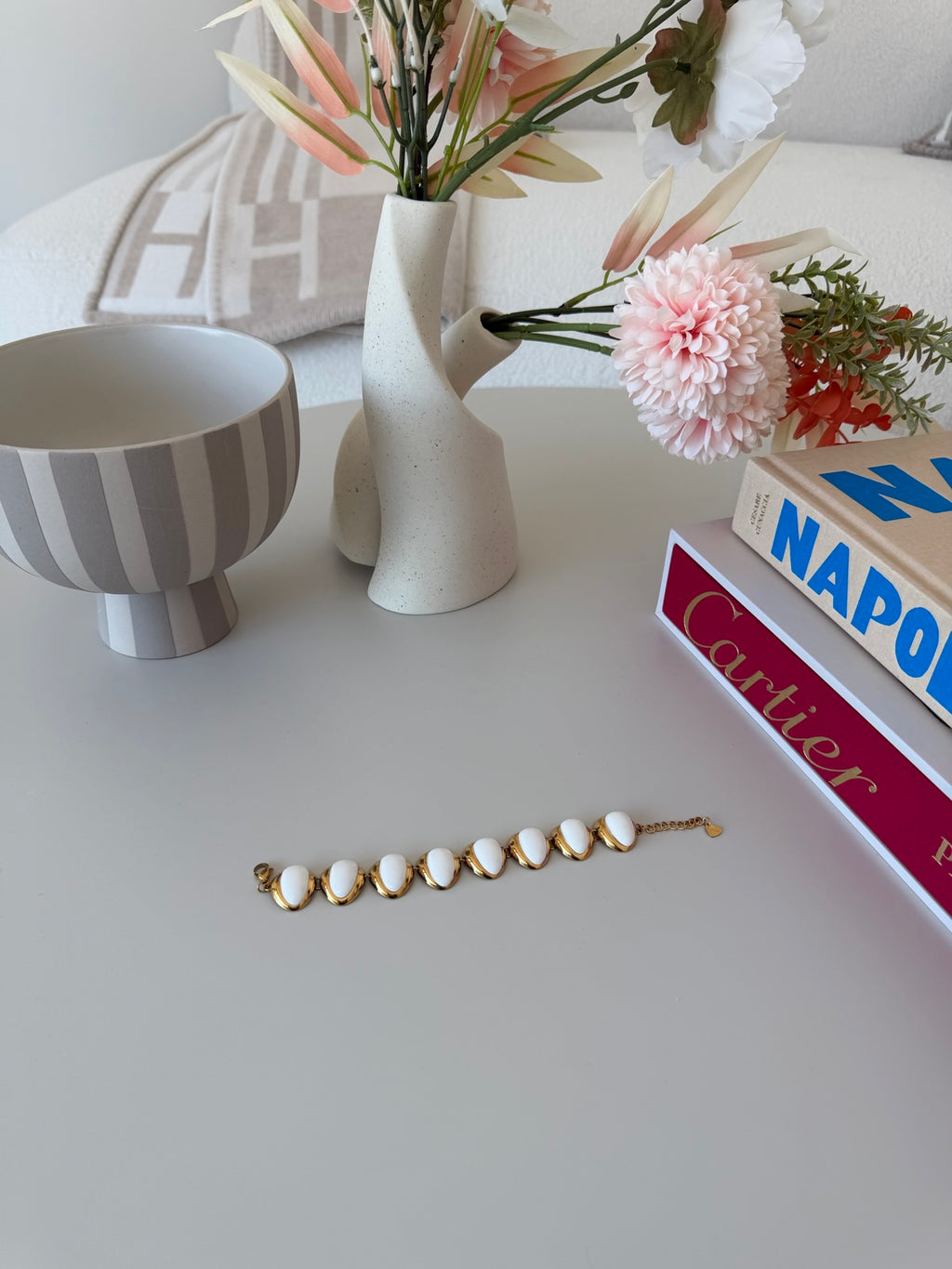 BRACCIALE PIETRE MILK