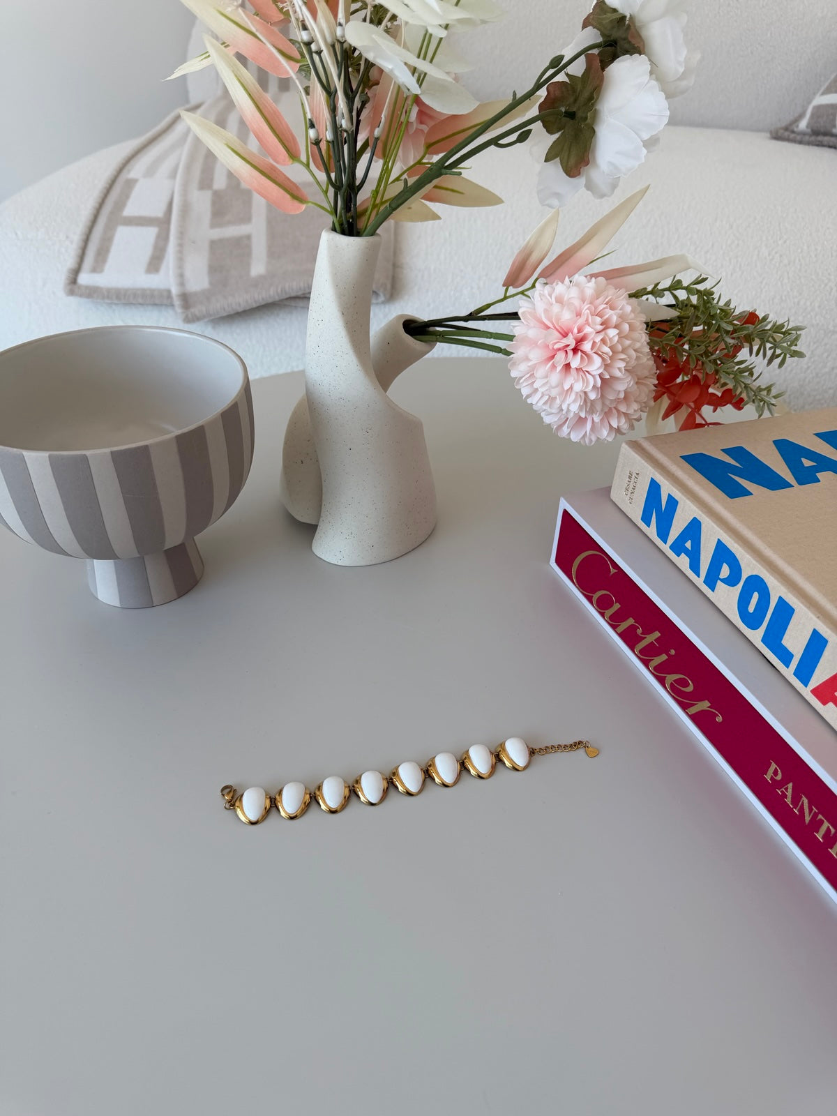BRACCIALE PIETRE MILK