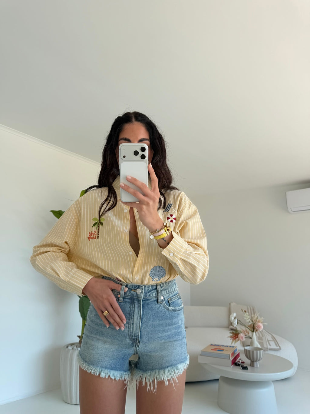 H7000-6-SHORT SFRANGIATO DENIM MEDIUM