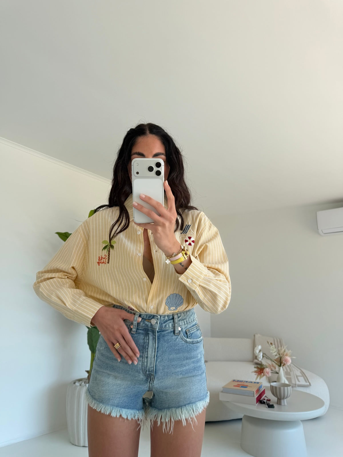 H7000-6-SHORT SFRANGIATO DENIM MEDIUM