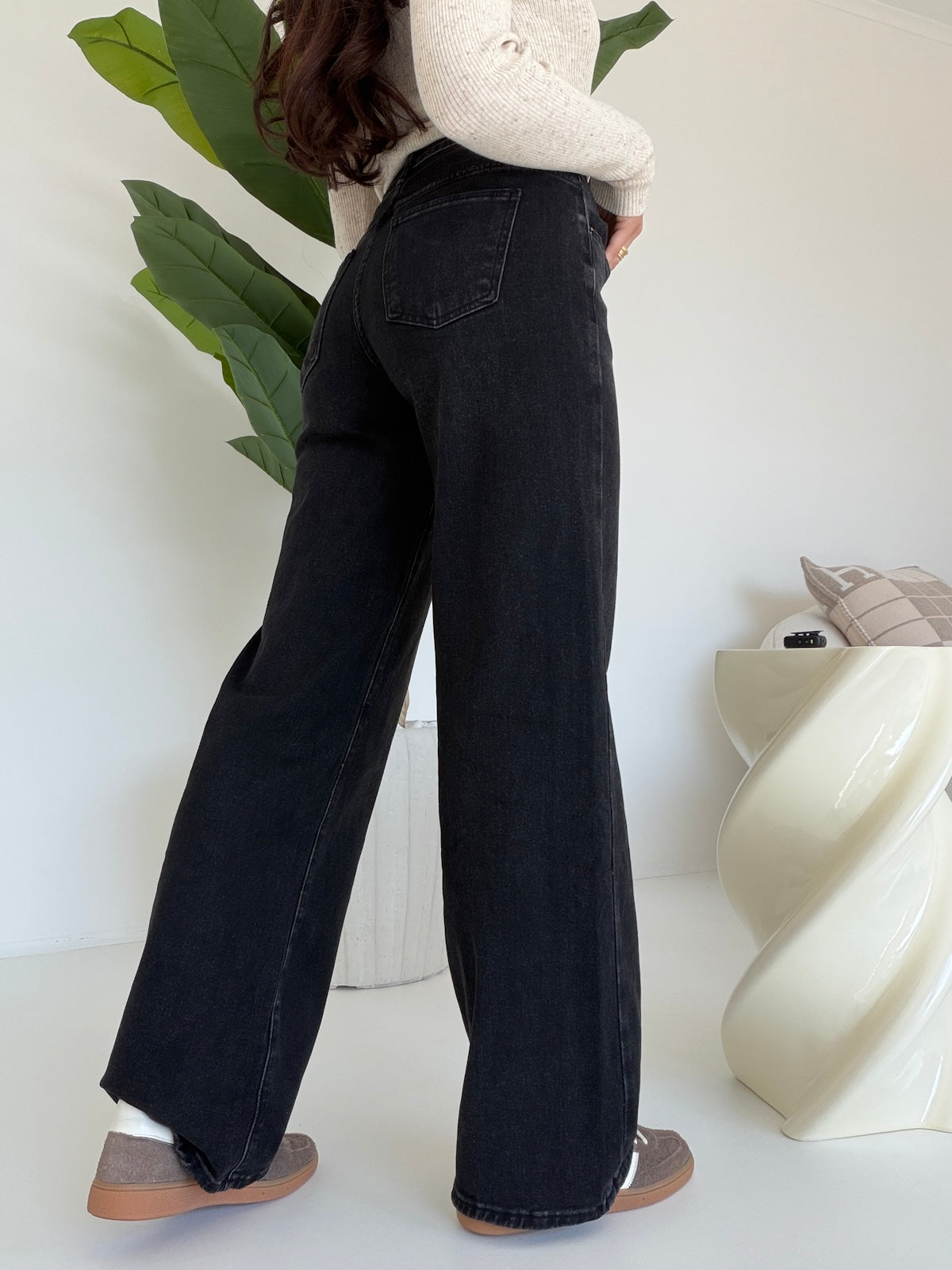 ST1115-4-JEANS PALAZZO BEA NERO