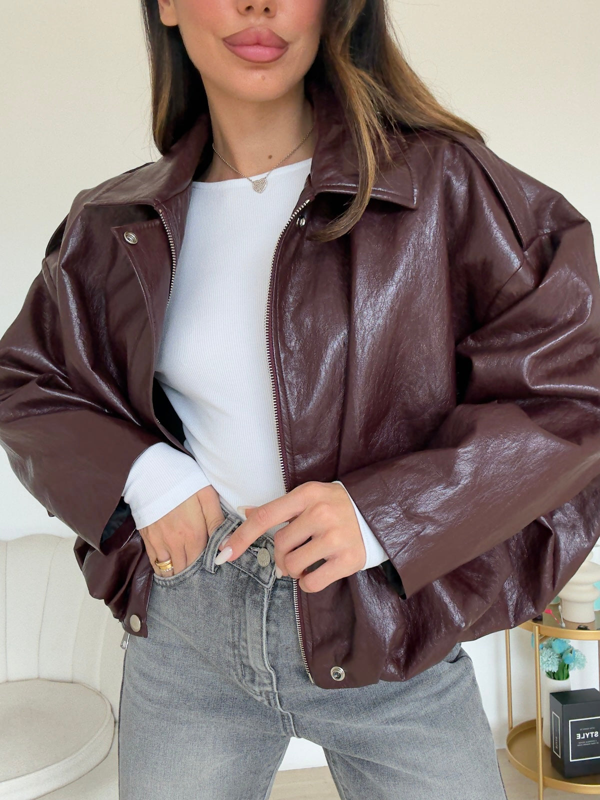 BOMBER KAROLINE BORDEAUX