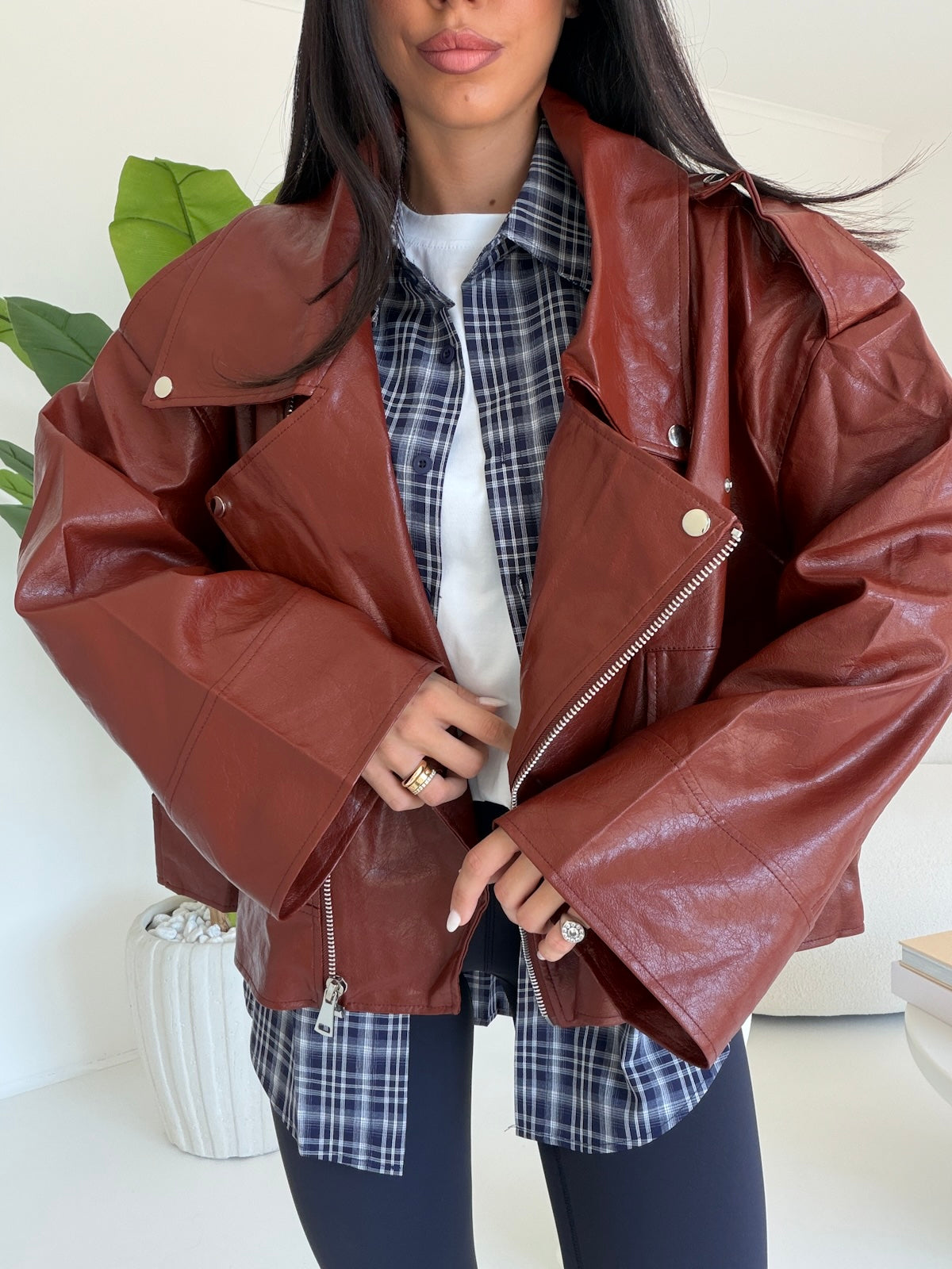 PU8020-1-BIKER ECOPELLE COCCIO