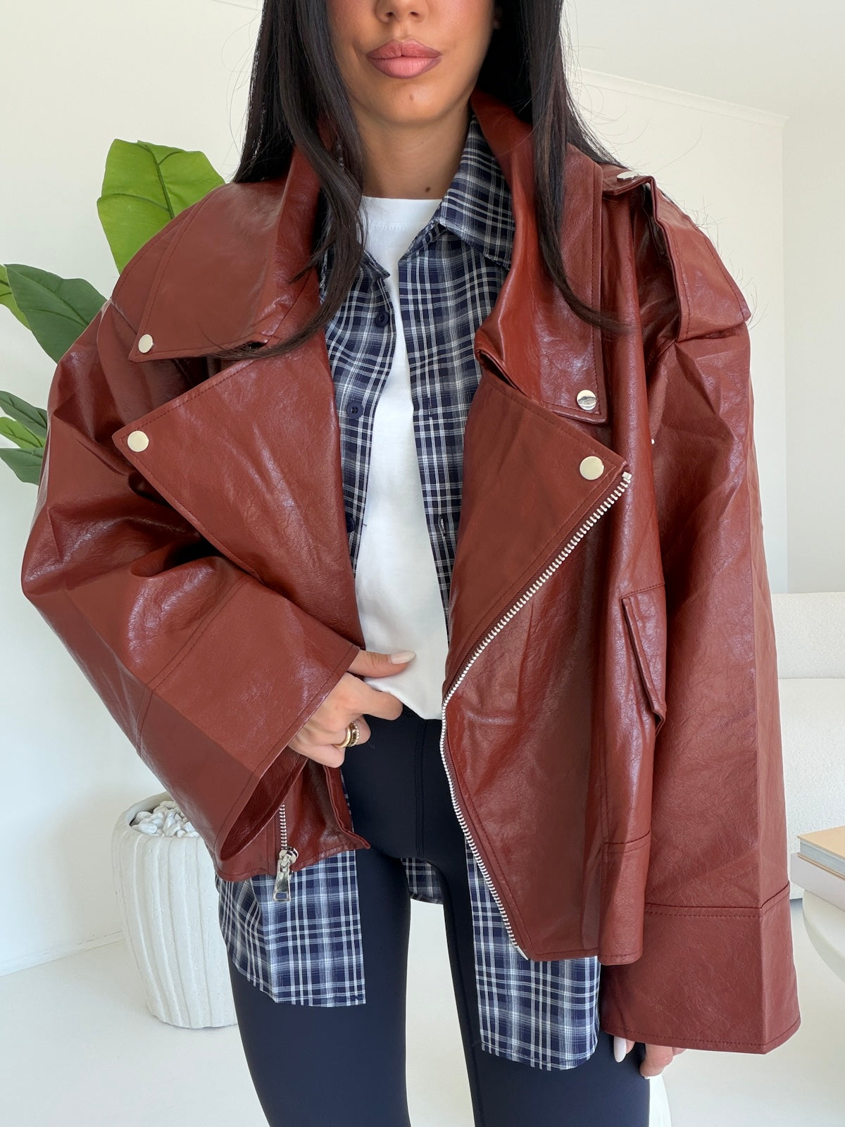 PU8020-1-BIKER ECOPELLE COCCIO