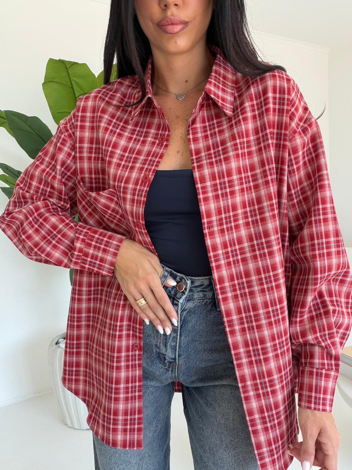 17298-CAMICIA MICHELLE CHERRY