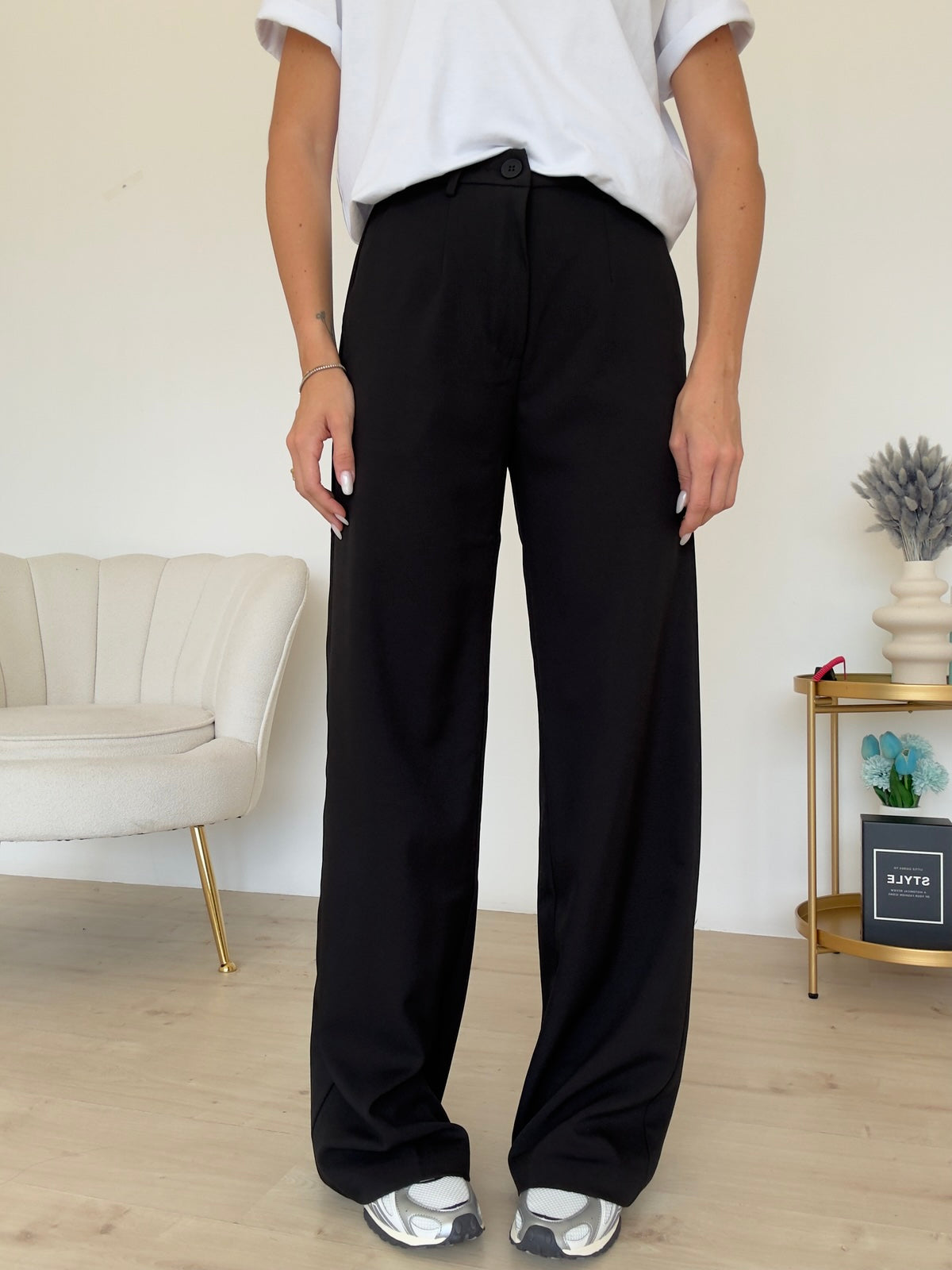 VS9002-1-PANTALONE PALAZZO BISTROT NERO