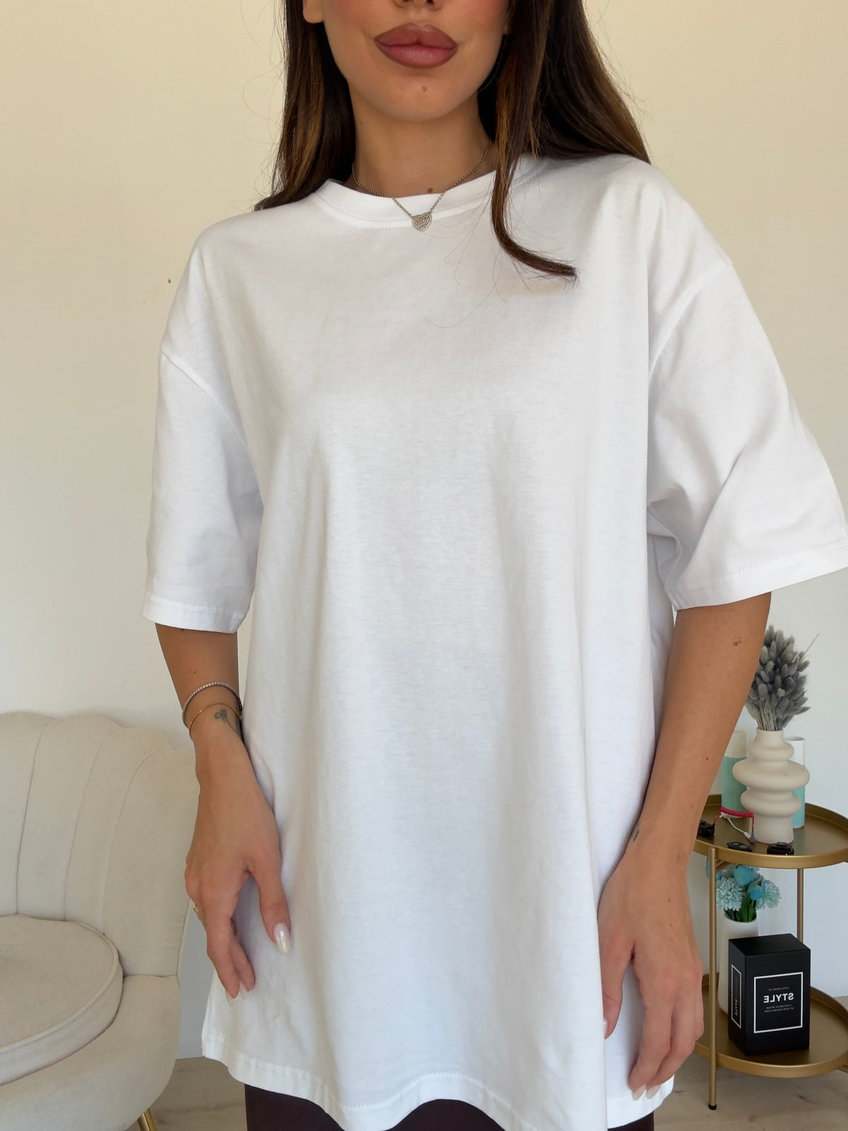 4617-T-SHIRT OVERSIZE MILK