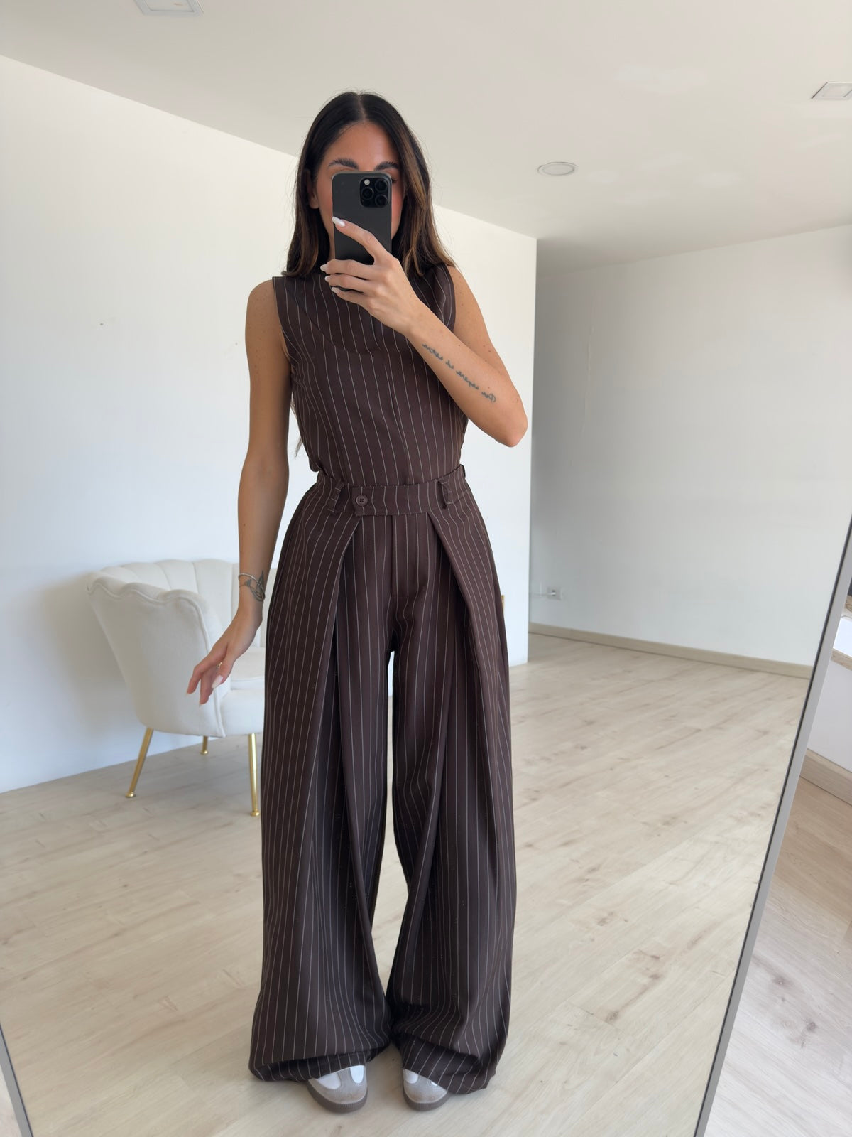COORDINATO RAYAS CHOCO