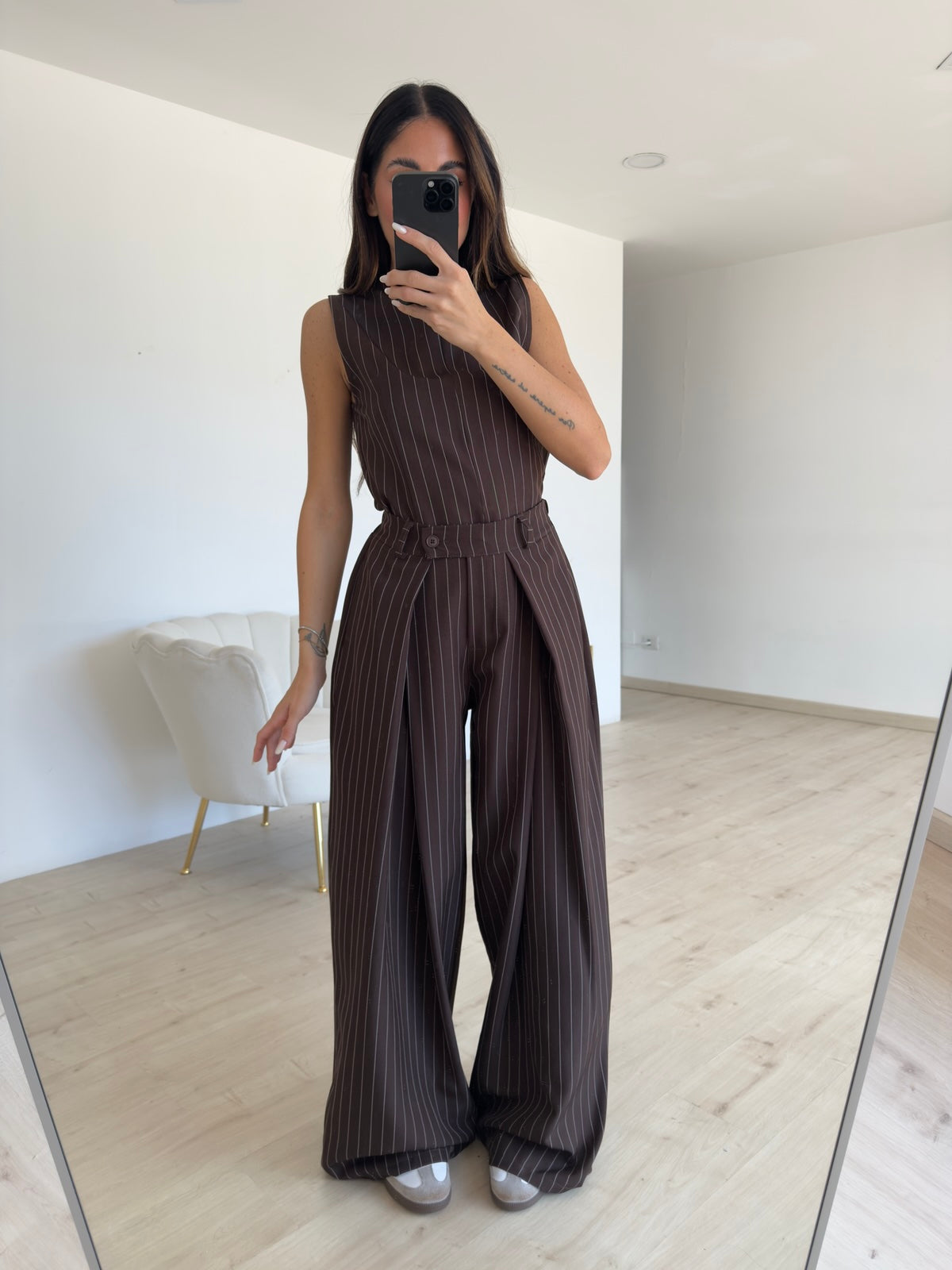 COORDINATO RAYAS CHOCO