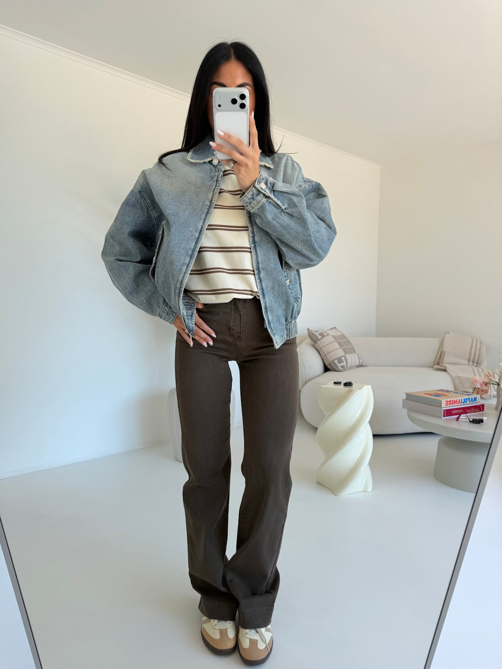 H5791-GIACCA DENIM CHIARO