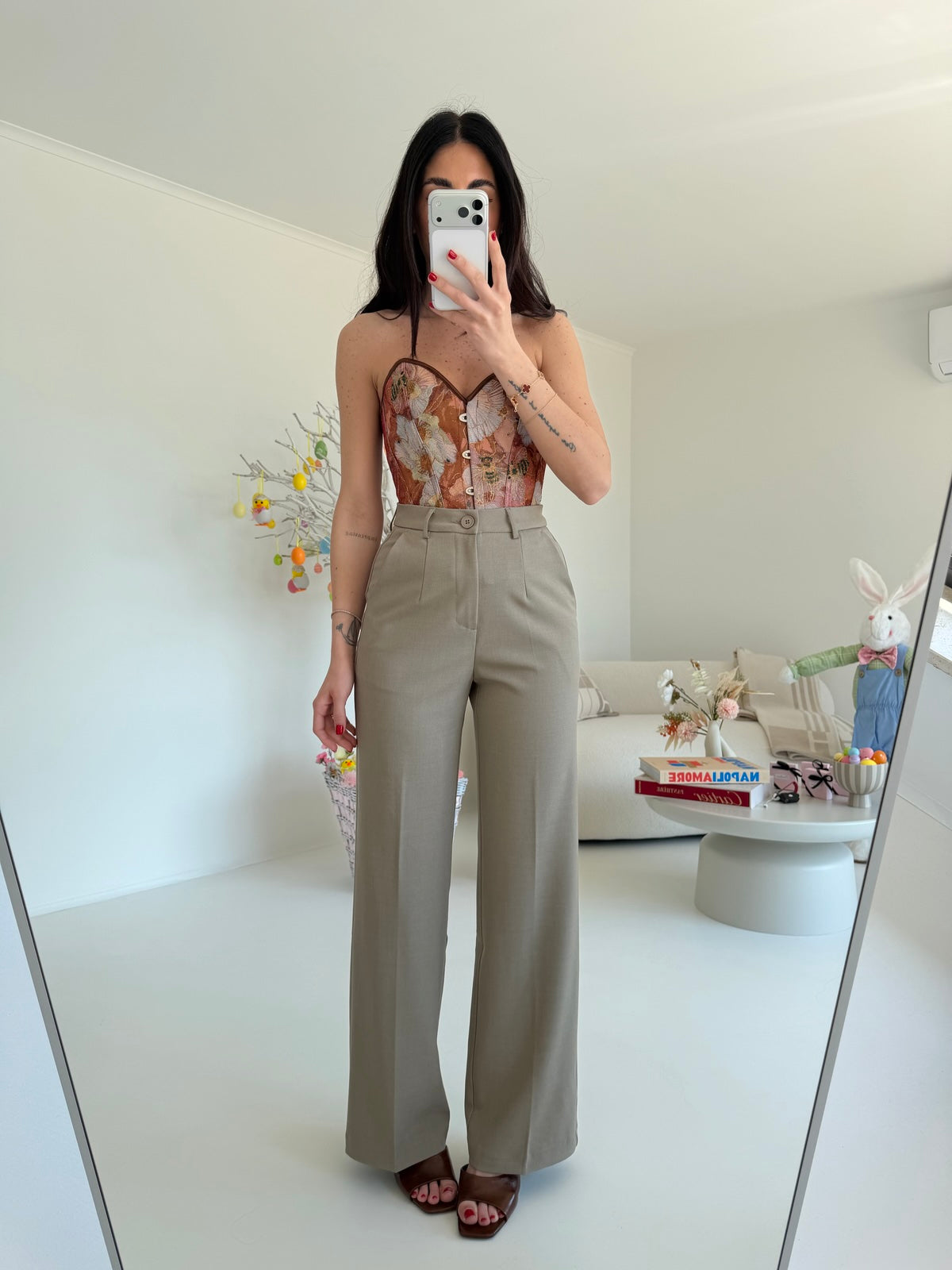 VS9002-5-PANTALONE PALAZZO BISTROT TAUPE