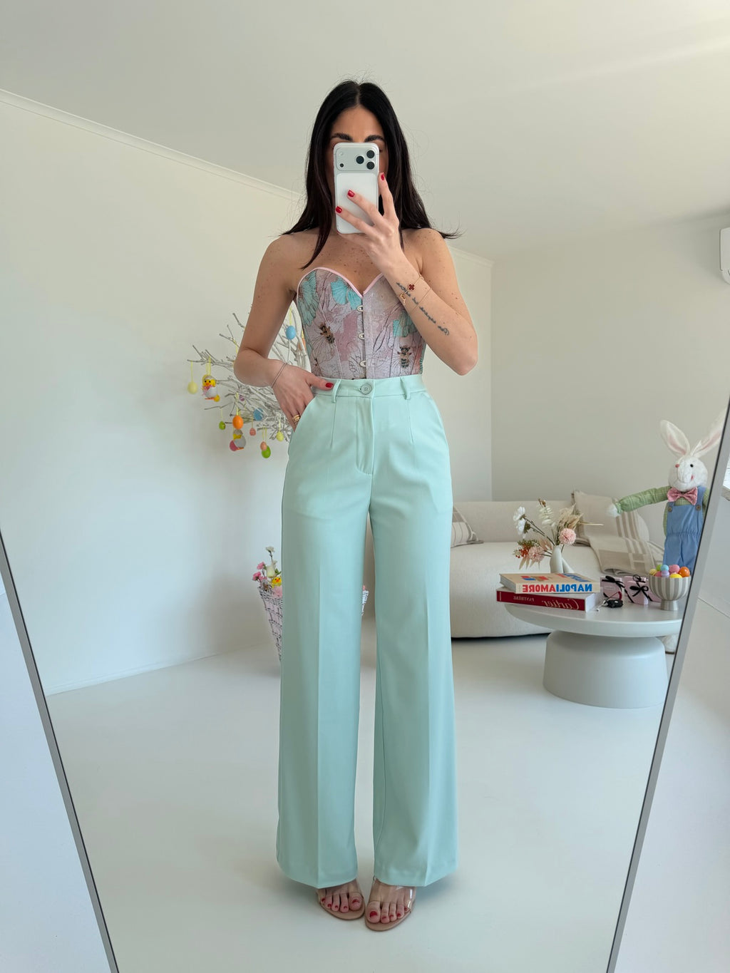VS9002-56-PANTALONE PALAZZO BISTROT MINT