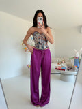 PANTALONE SATIN MAGENTA