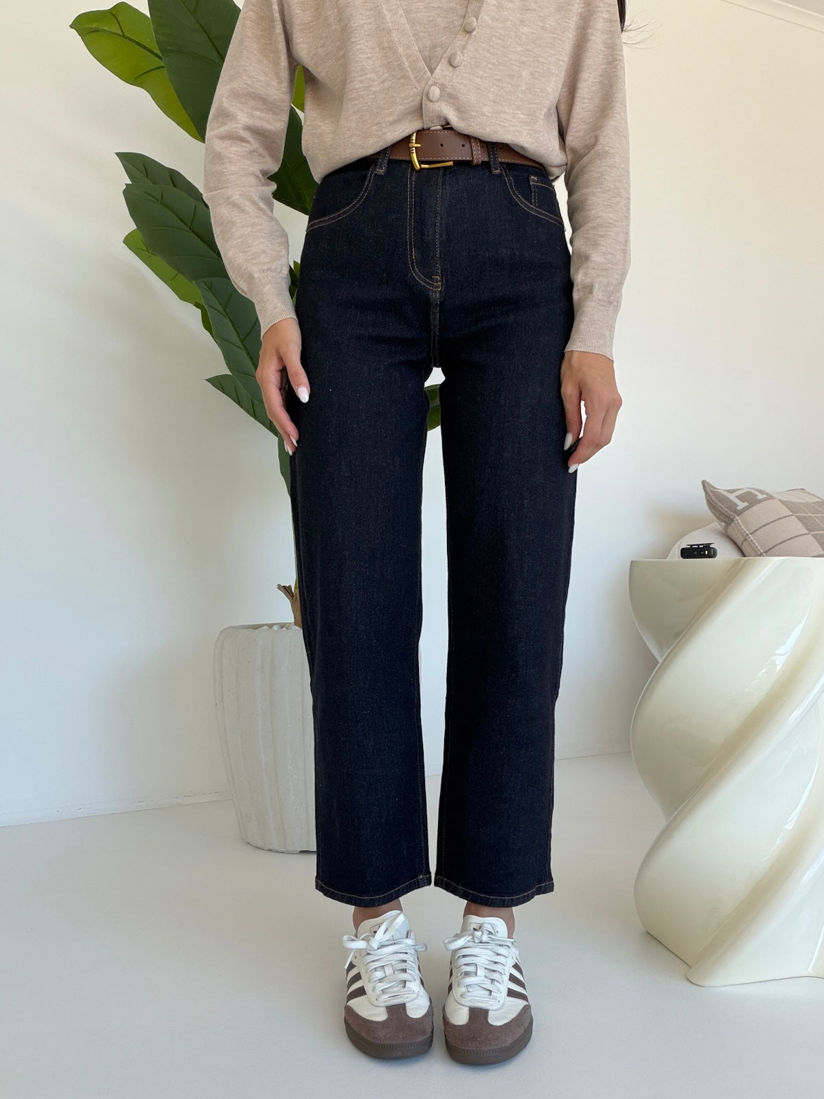 BIG-F31958-JEANS MOM+CINTURA SELENE