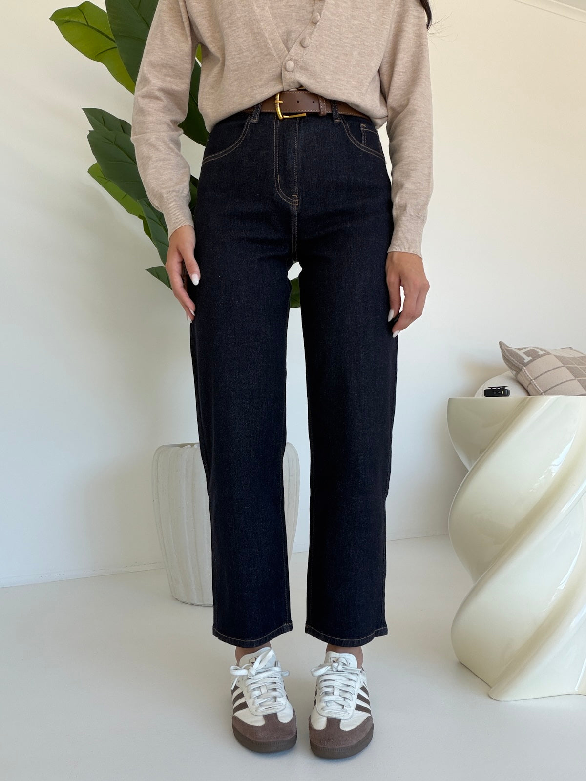 BIG-F31958-JEANS MOM+CINTURA SELENE