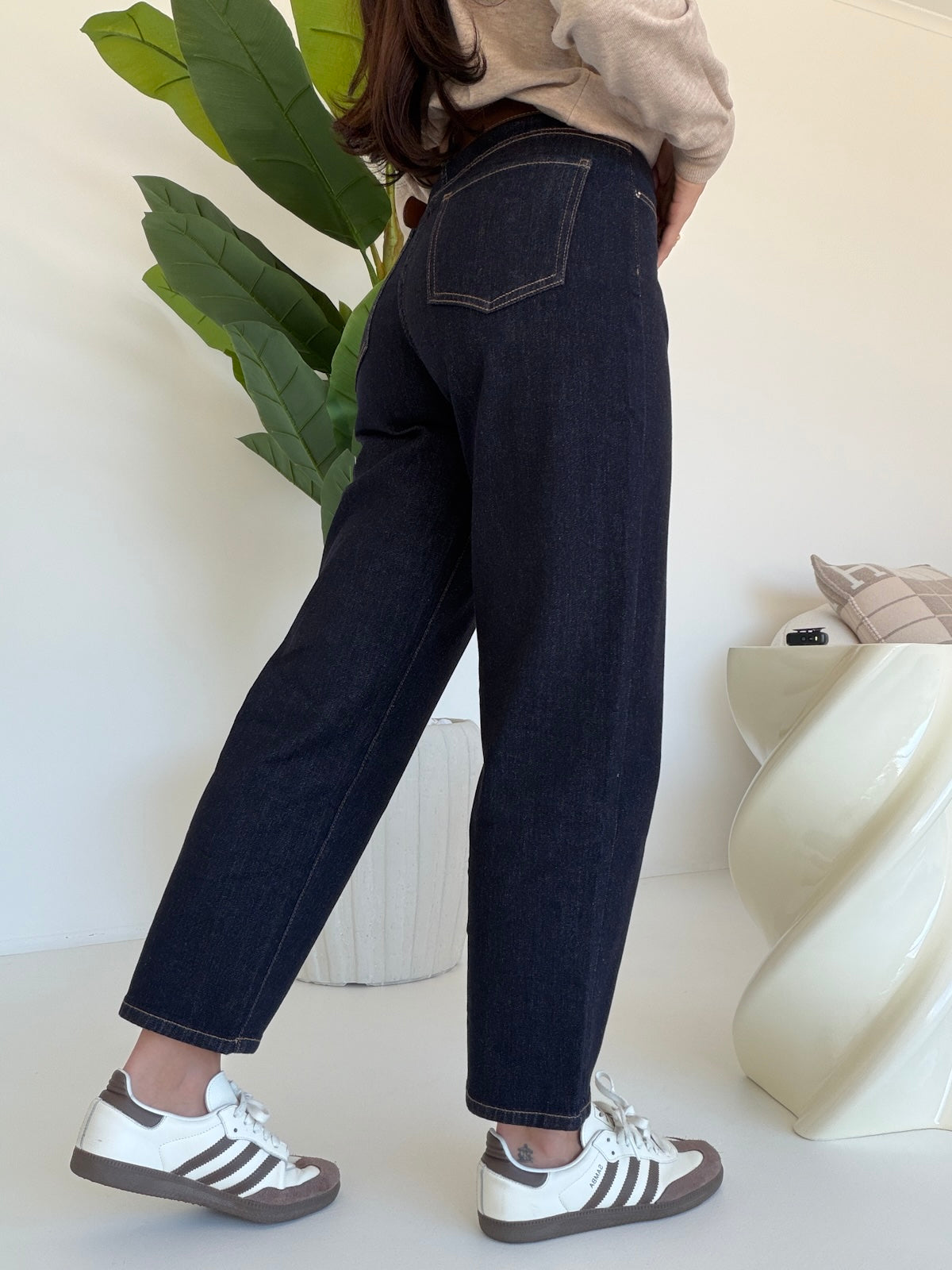 BIG-F31958-JEANS MOM+CINTURA SELENE