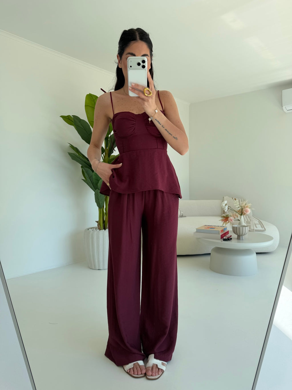COORDINATO MYKONOS BORDEAUX