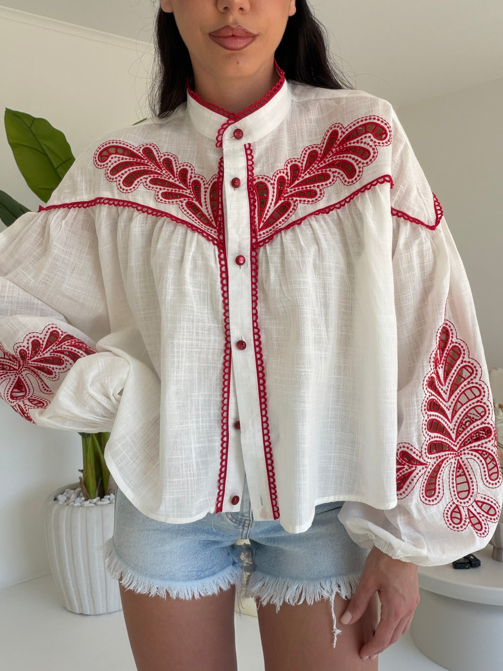 C235-CAMICIA MARRAKECH CHERRY