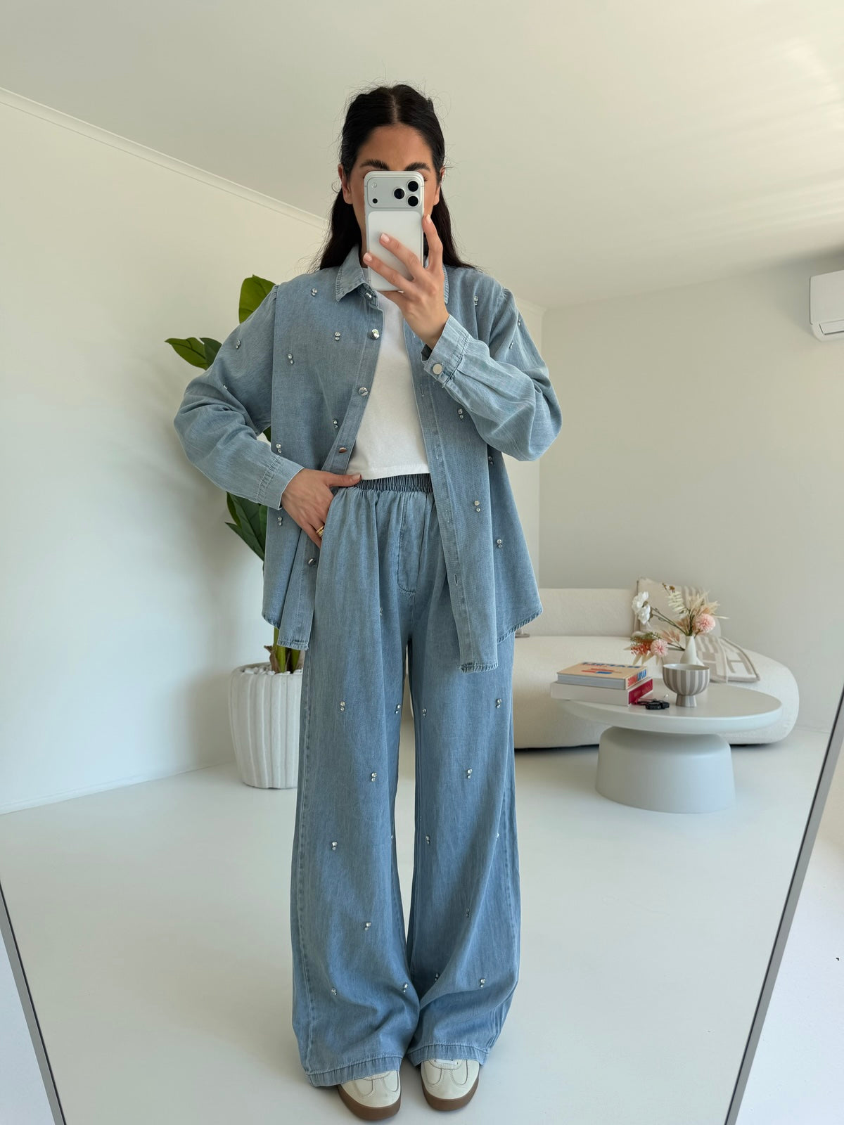 2668-COORDINATO EMIRATES DENIM CHIARO