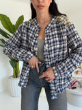 G66967-CAMICIA TARTAN NAVY