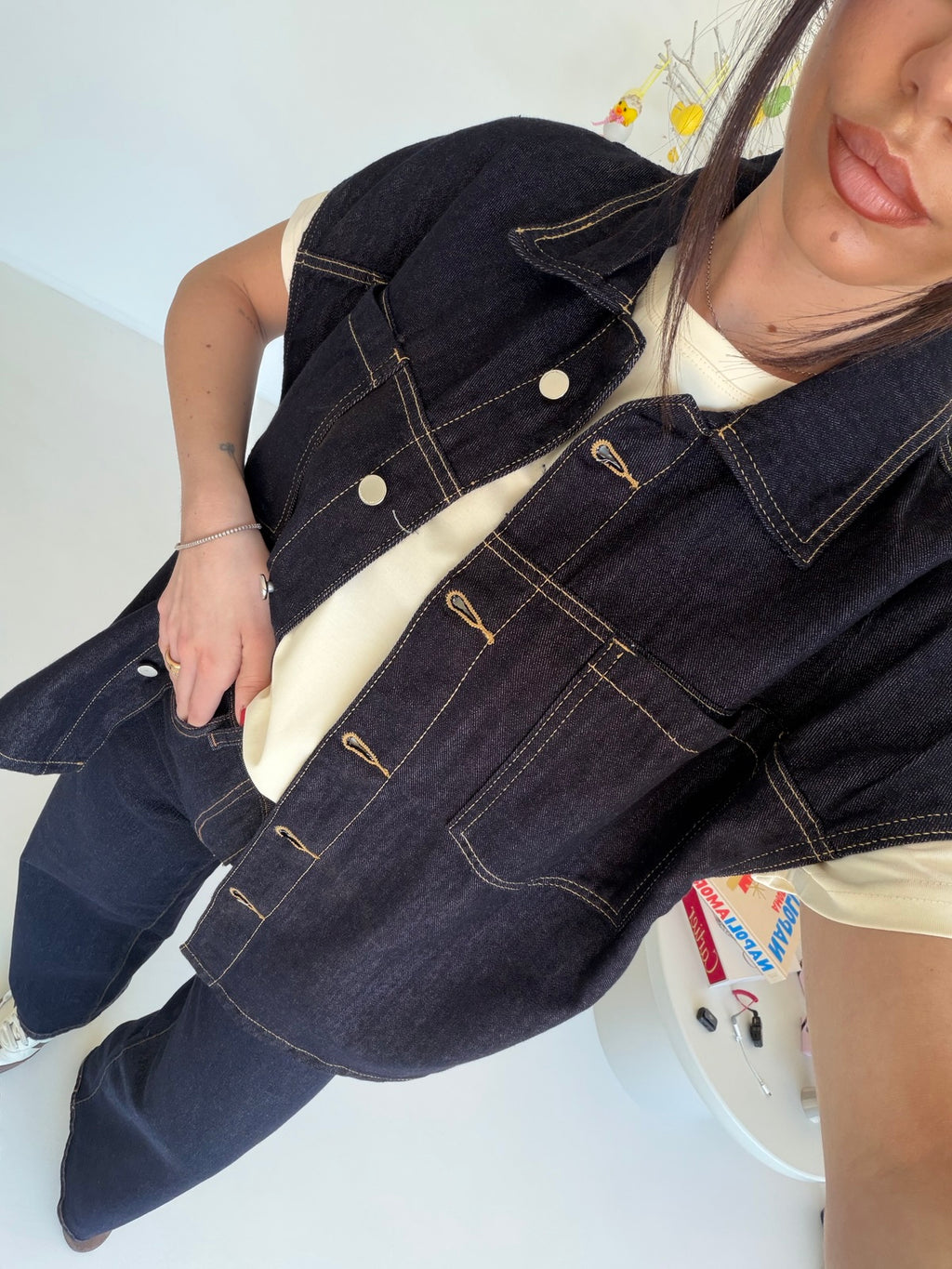 BJL-F-32448-GILET BODRUM