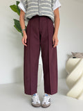 PANTALONE SLOUCHY BORDEAUX