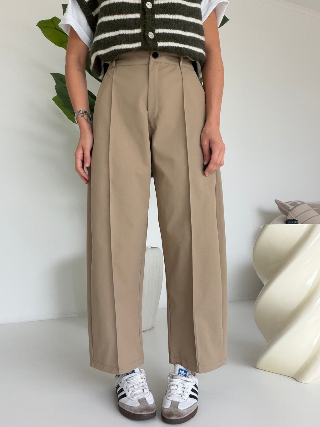 PANTALONE SLOUCHY BISCOTTO