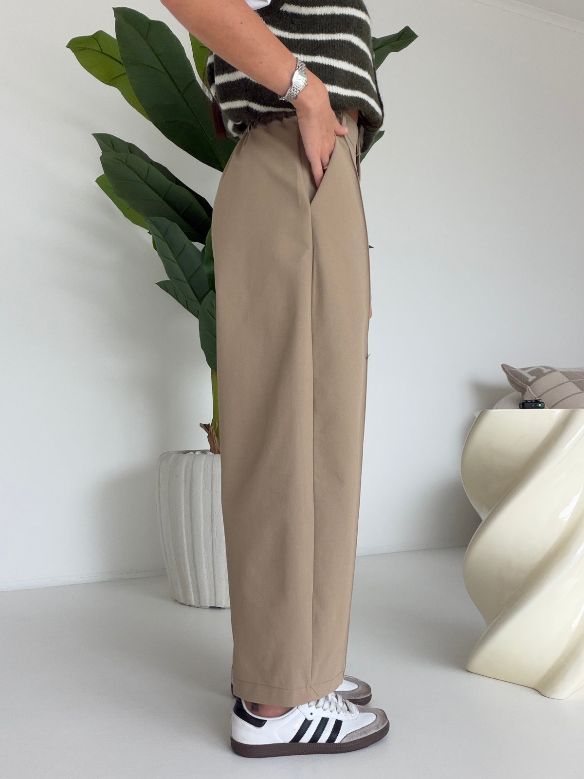 PANTALONE SLOUCHY BISCOTTO
