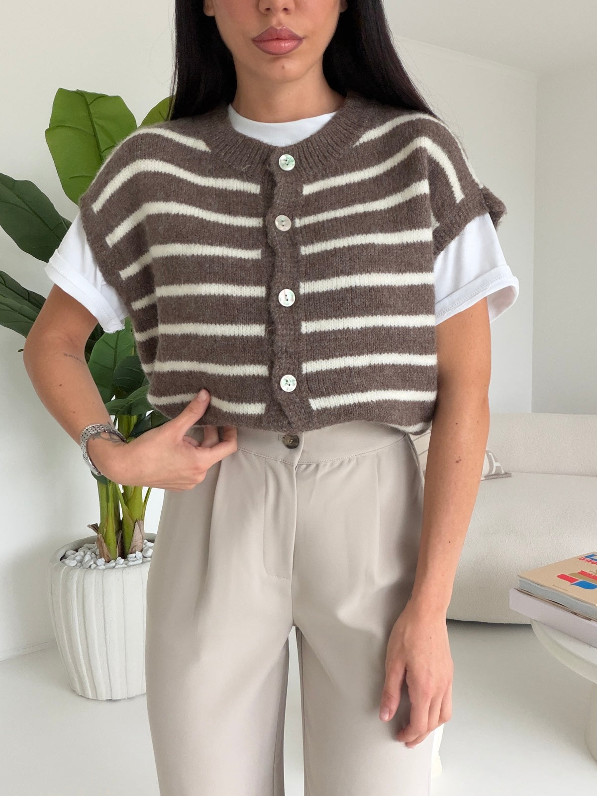 GILET LIVERPOOL TAUPE