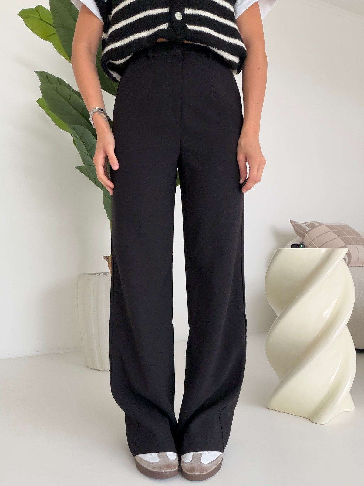 VS19186-1-PANTALONE FULL LENGHT NERO