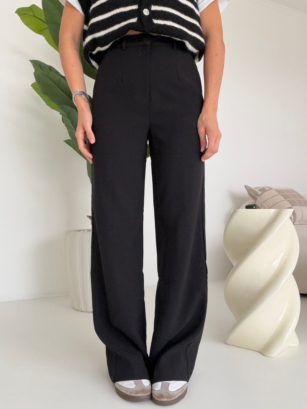 VS19186-1-PANTALONE FULL LENGHT NERO