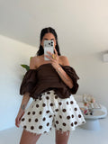 35518-1B-SHORT A FARFALLA POIS