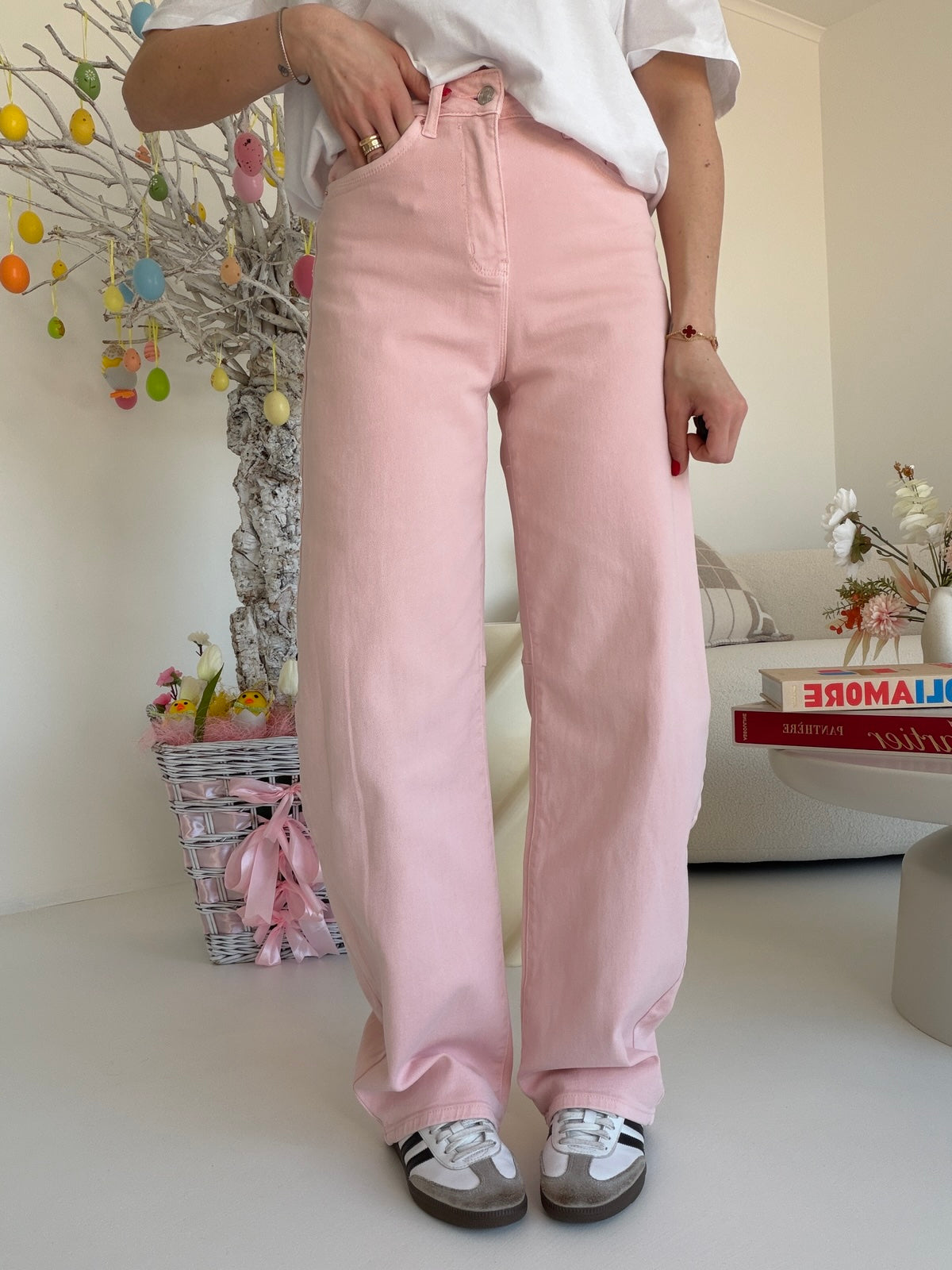 MS2213-JEANS BARREL PINK